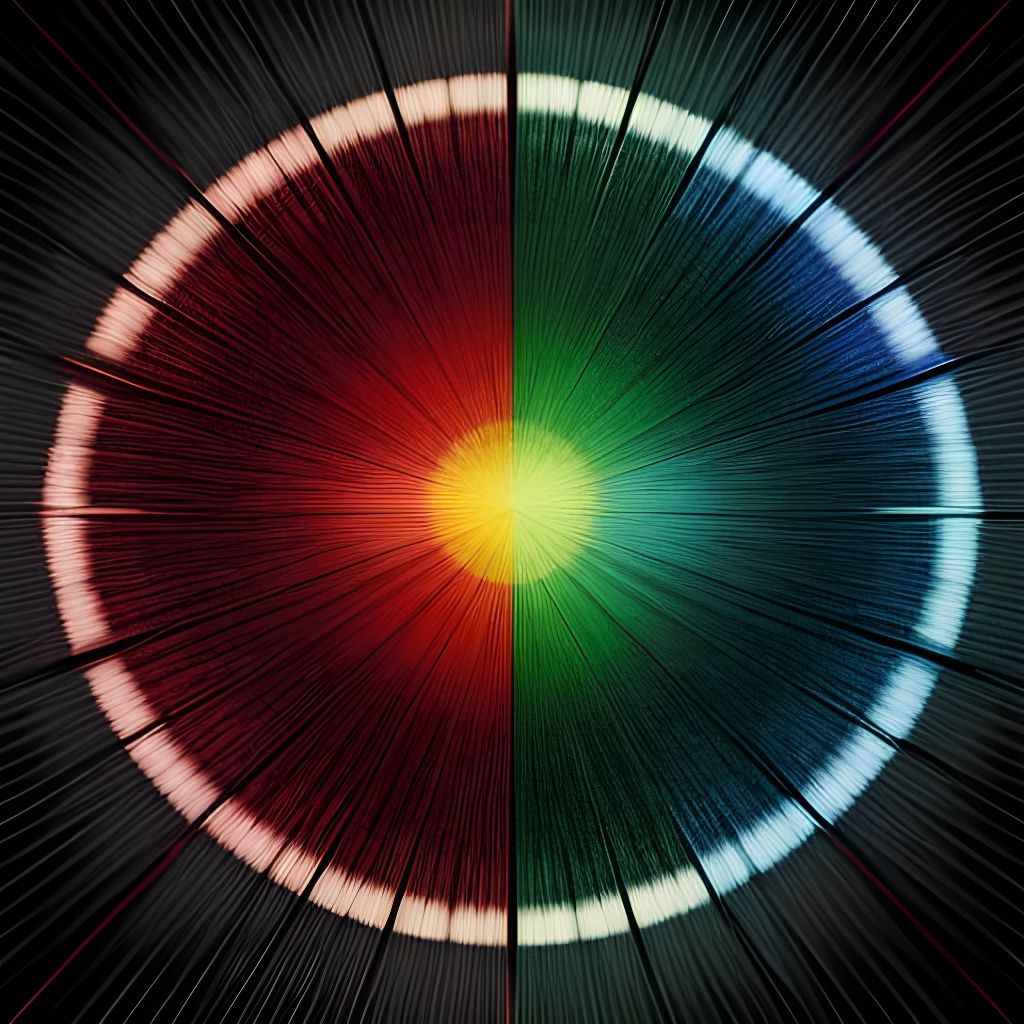 Vibrant Vermilion Liquid Refraction in Digital Realism