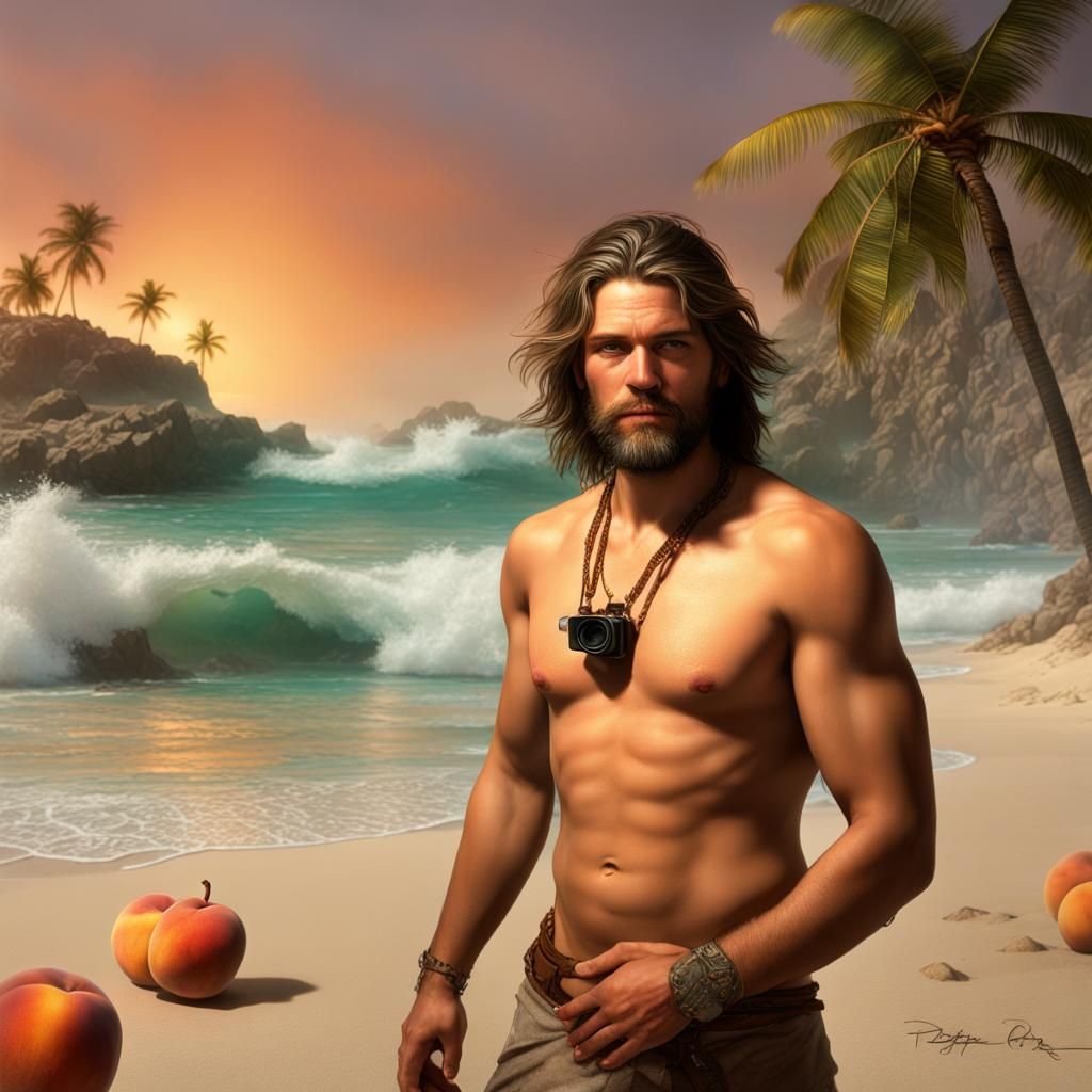 Beaches and Secrets: A Matte Painting