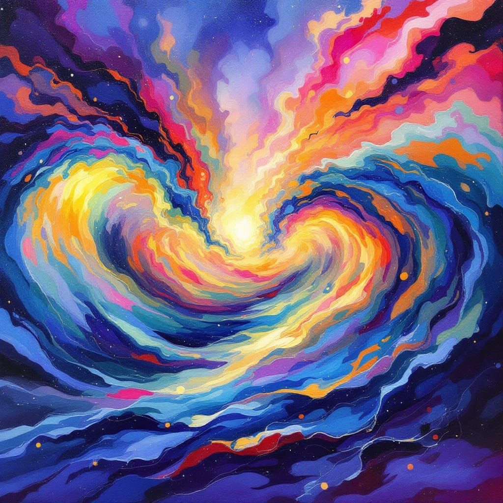 Ethereal Love Waves in Dreamlike Surrealism