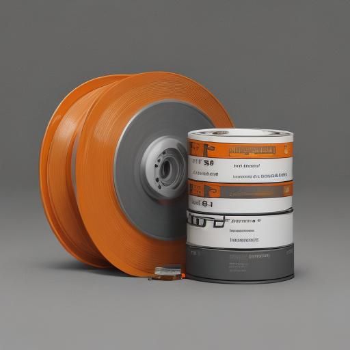 Big Data Reel Tapes in Orange and Grey