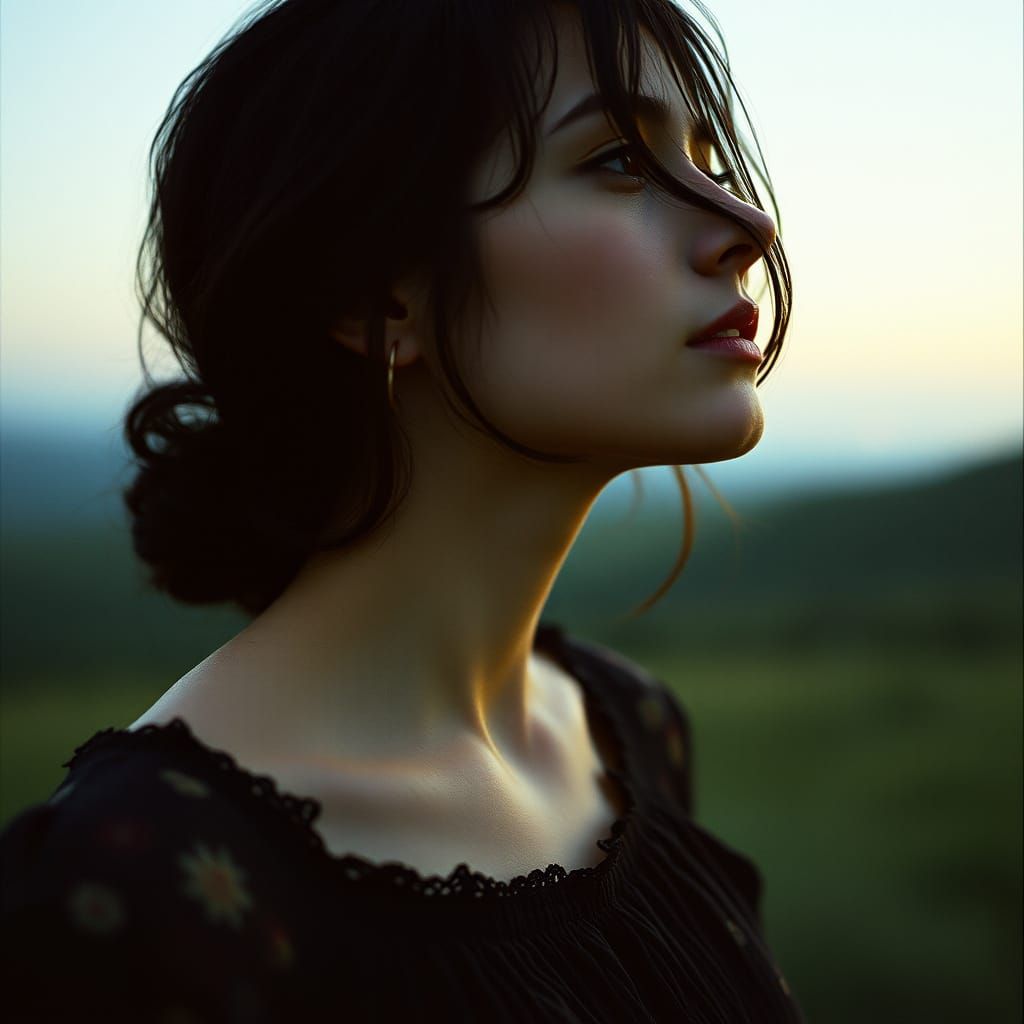 Woman Lost in Thought: A Cinematic Masterpiece