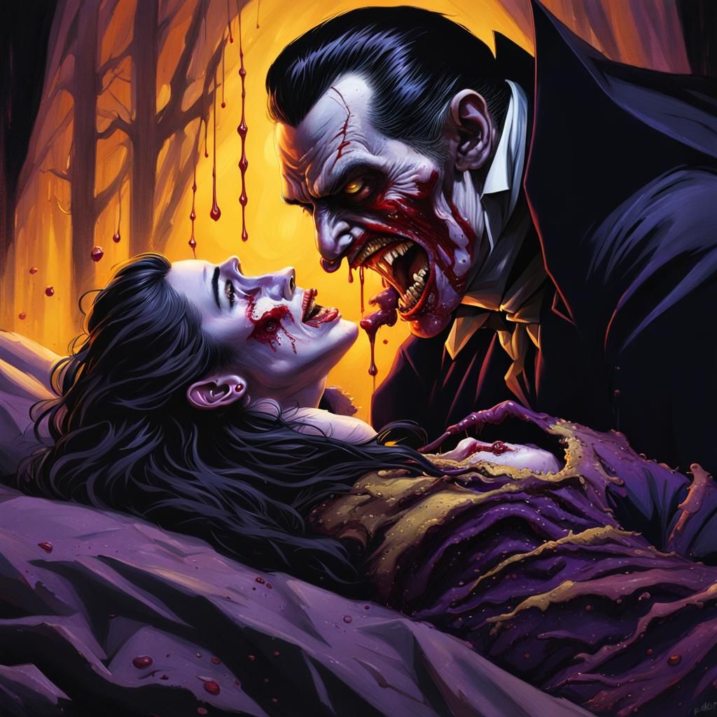 Dracula's Bite: Dark Fantasy Art in Hyper-Realism