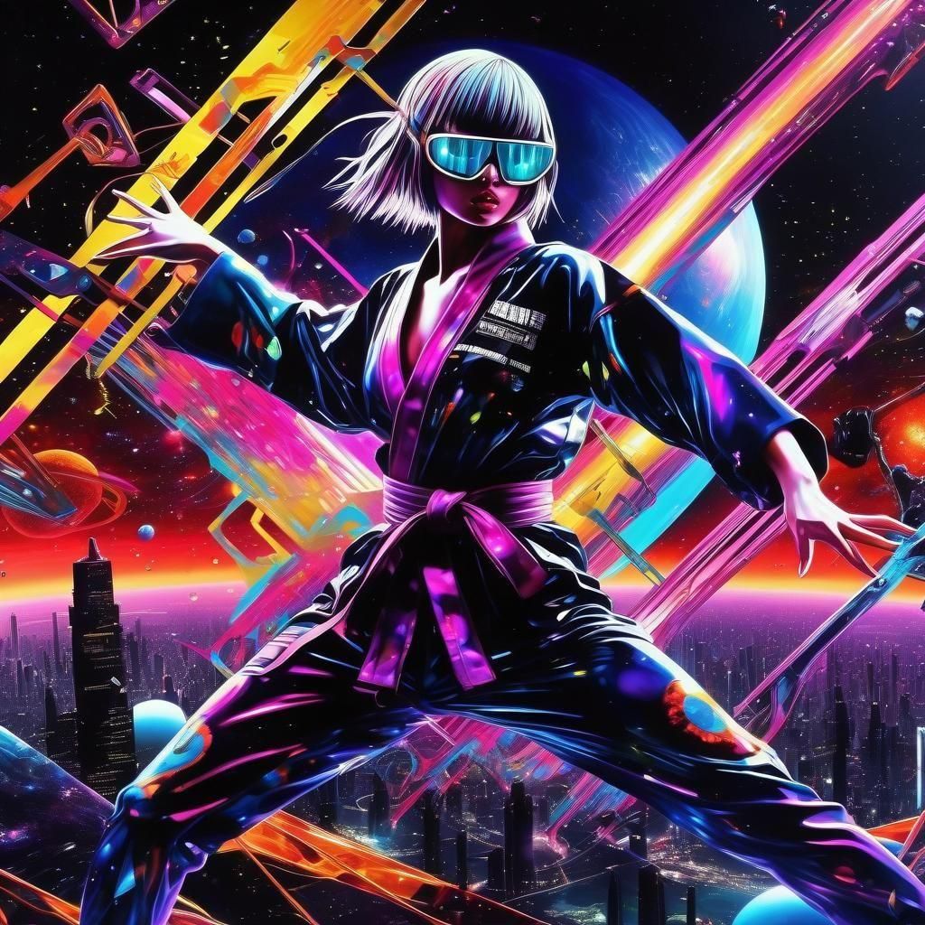 Colorful Ninja Ready for Action