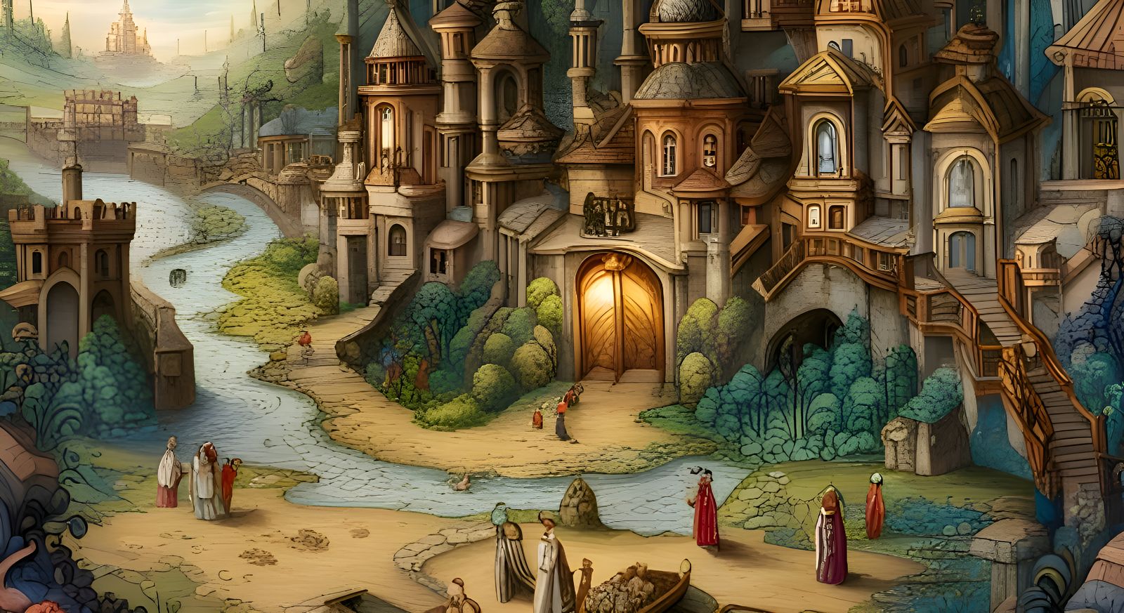 Detailed Fantasy Map of the Faerie Kingdom
