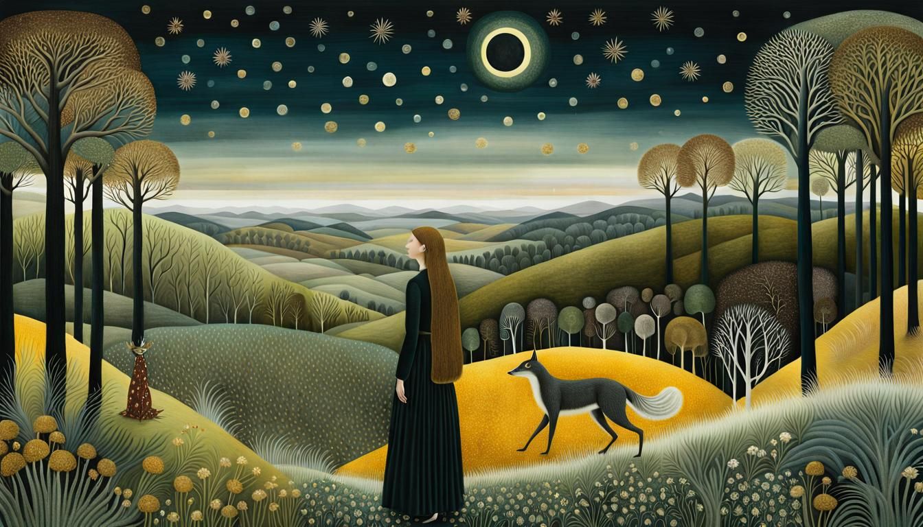 Surreal Collage of Mythological Creatures in Digital Art