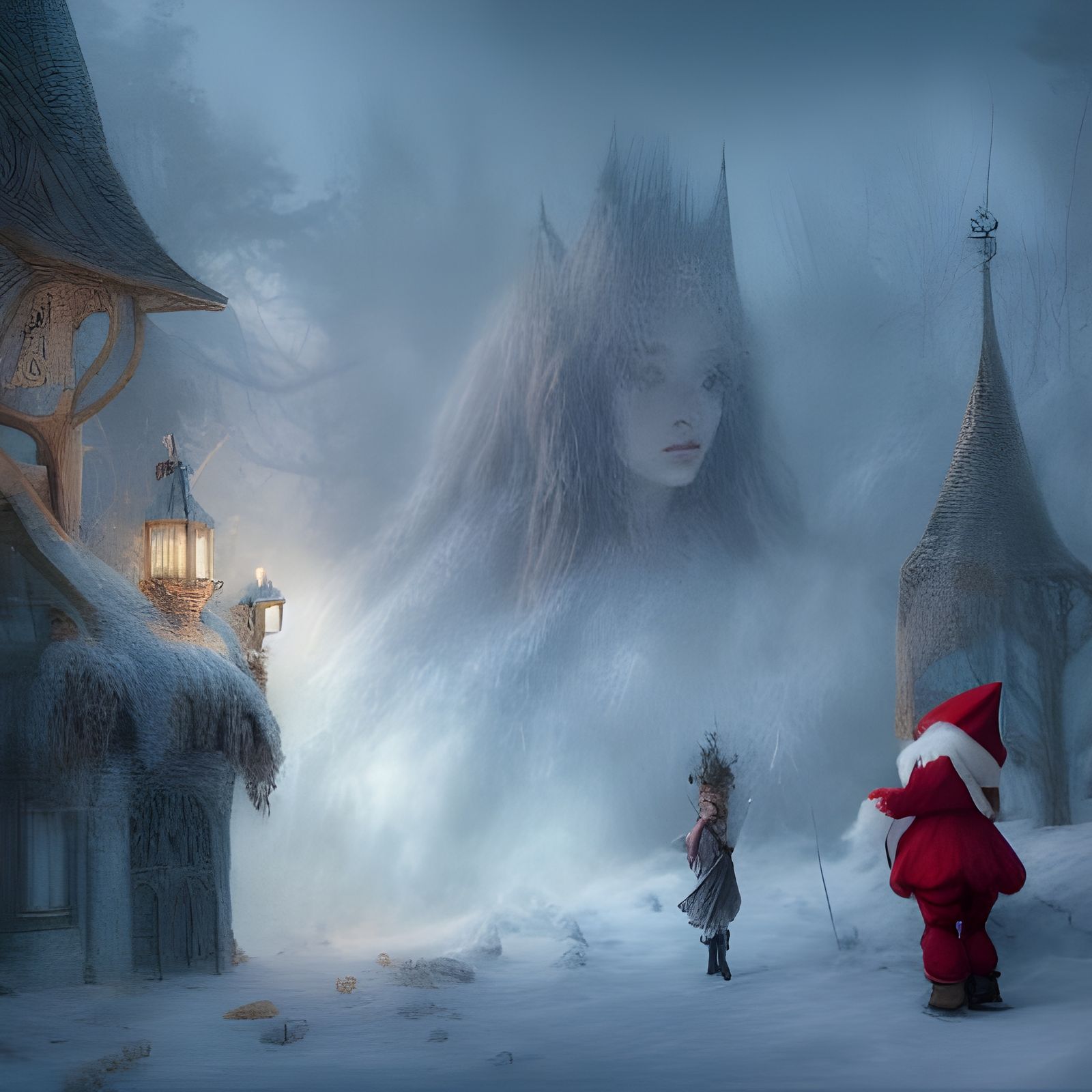 Cynical North Pole Elves in Liminal Space