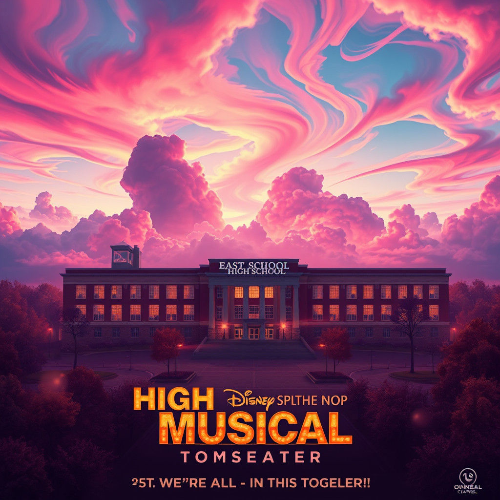 Dreamlike High School Return, Digital Illustration