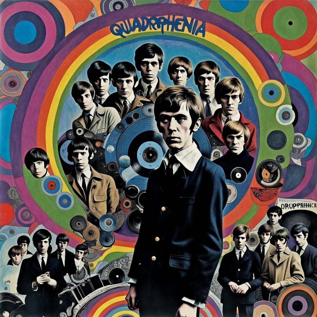 Psychedelic Quadrophenia Record Sleeve Art