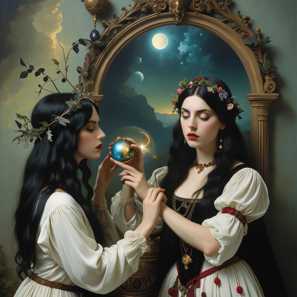 Surreal Mystical Goth Art in a Luminous Style