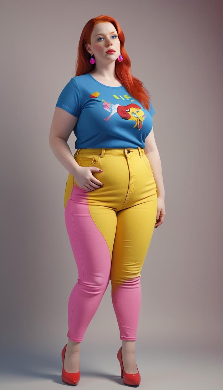 Plus-Sized Model in Surreal Hyperrealism