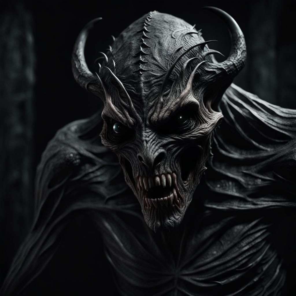 Dark Sinister Fantasy Creature of Deception