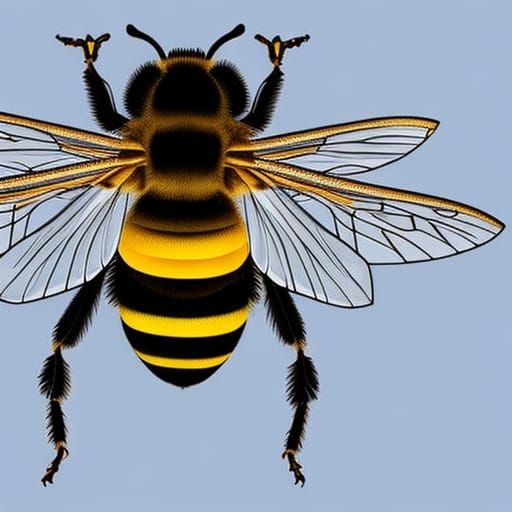 Drawing of a Honey Bee