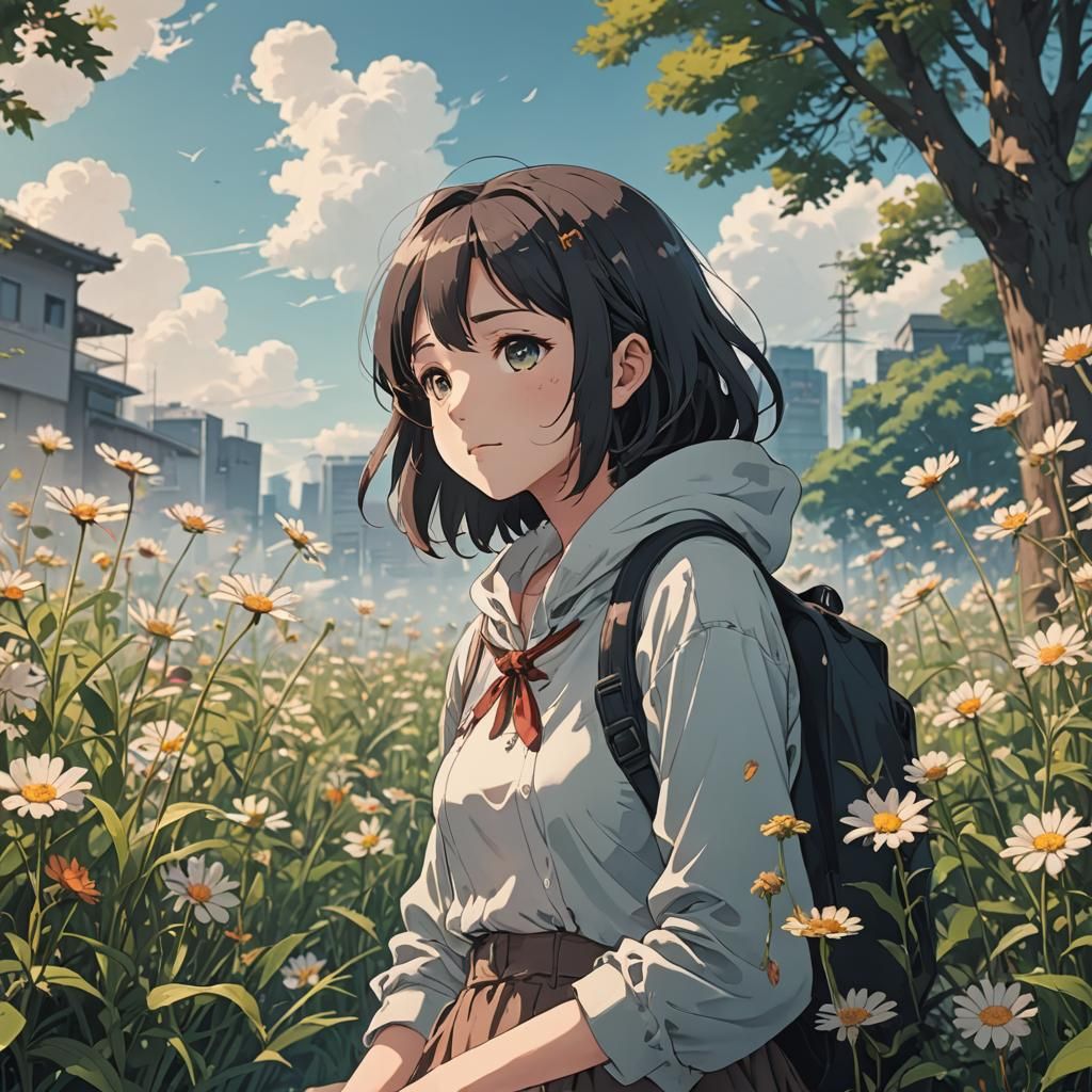 Anime Manga Scan of Melancholy Scene in Deep Color