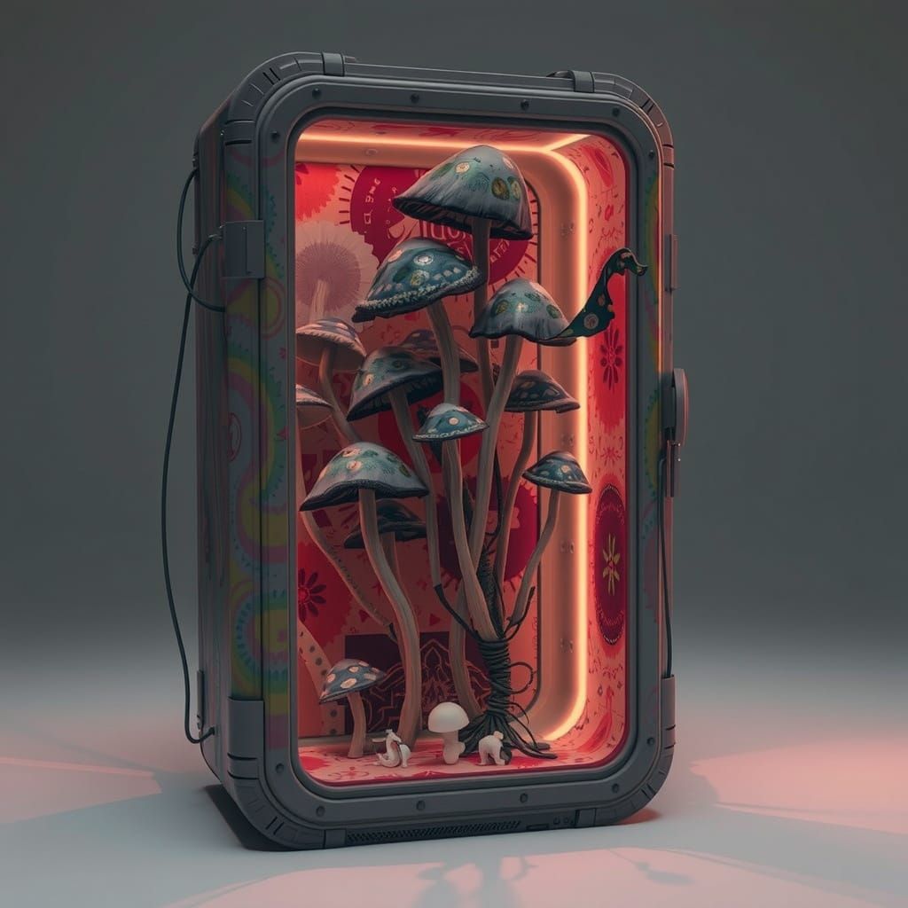 Hyperrealist Dreamscapes in Vibrant, Industrial Decay