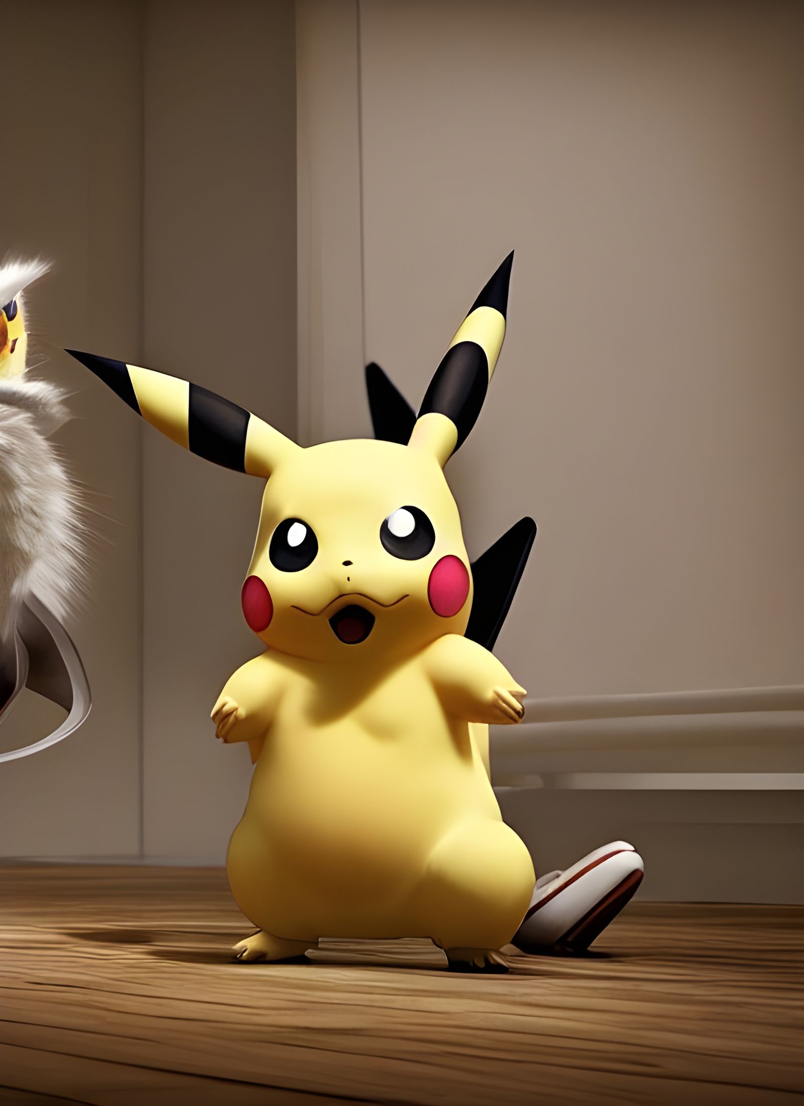 Hyperrealistic Pikachu Portrait with Visual Effects