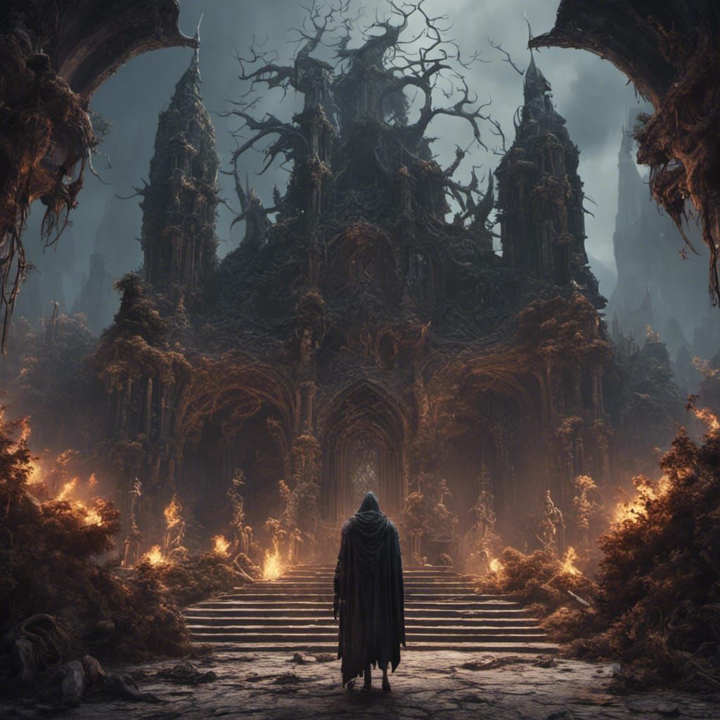 Detailed Matte Painting of Death in Fantasy Art Style