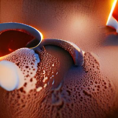 Delicious Hot Chocolate Still Life in 3D