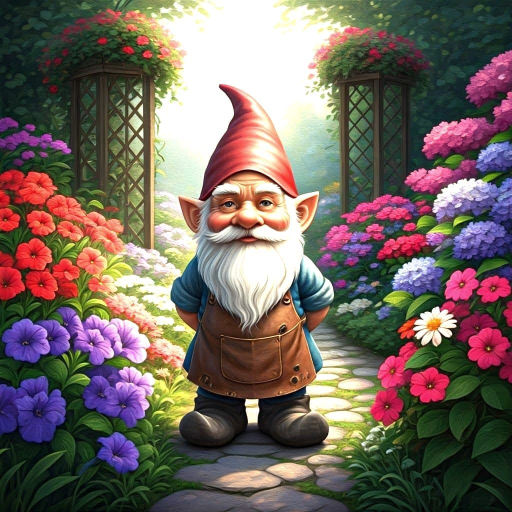 Taking a walk in the garden