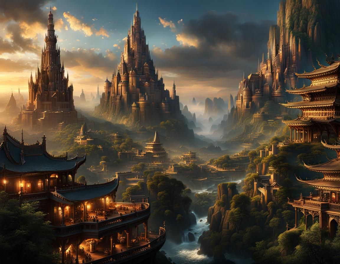 Cinematic Digital Matte Painting: Intricate Details