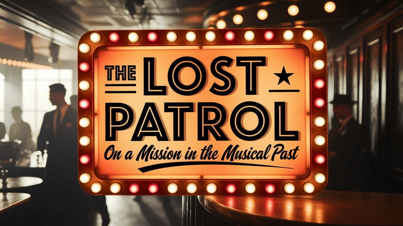 Vintage Marquee Sign for The Lost Patrol