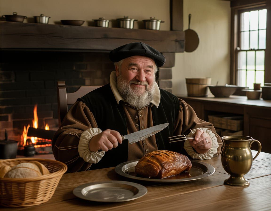 John Shakespeare's Breakfast: Renaissance Tapestry Style