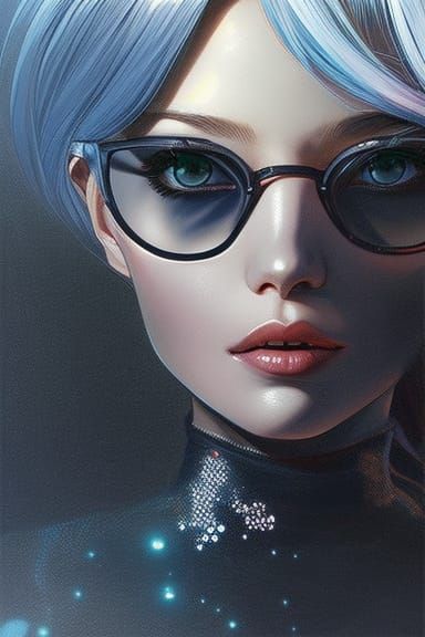 Girl in Cafe, Synthwave Manga Style