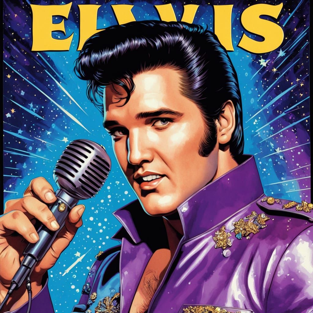 Elvis Presley Retro-Futuristic Trading Card