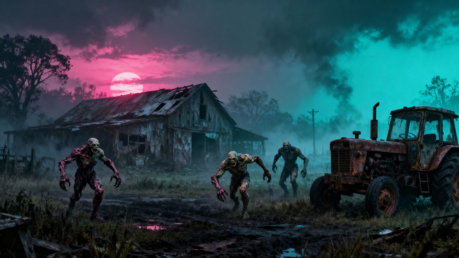 Post-Apocalyptic Farm Besieged by Mutated Monsters