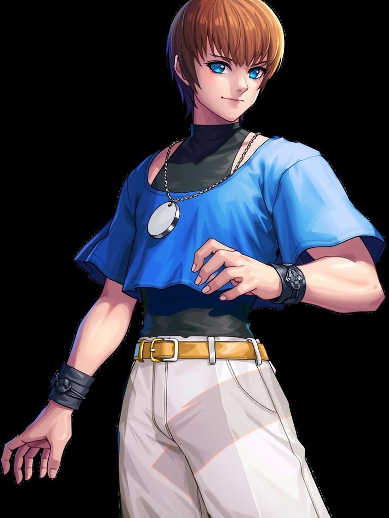 Chris KOF Cosplay in 90s Anime Style