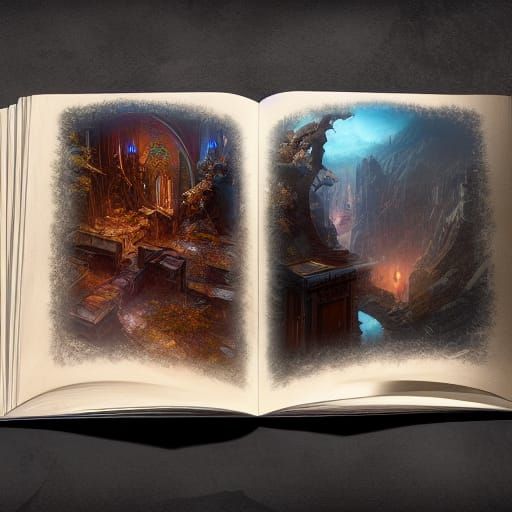 Fantastical Book Matte Painting in Unreal Engine 5