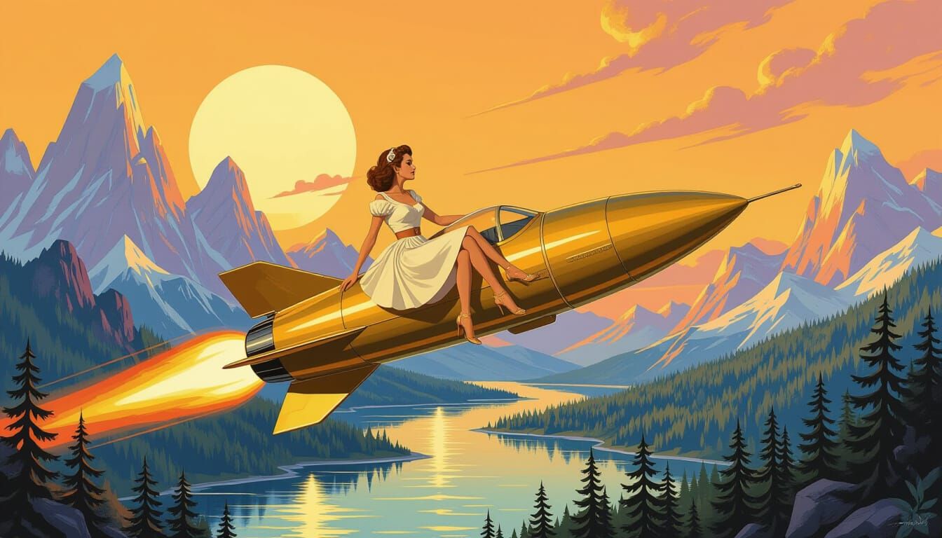 A captivating cinematic portrait of a beautiful female in Pi...