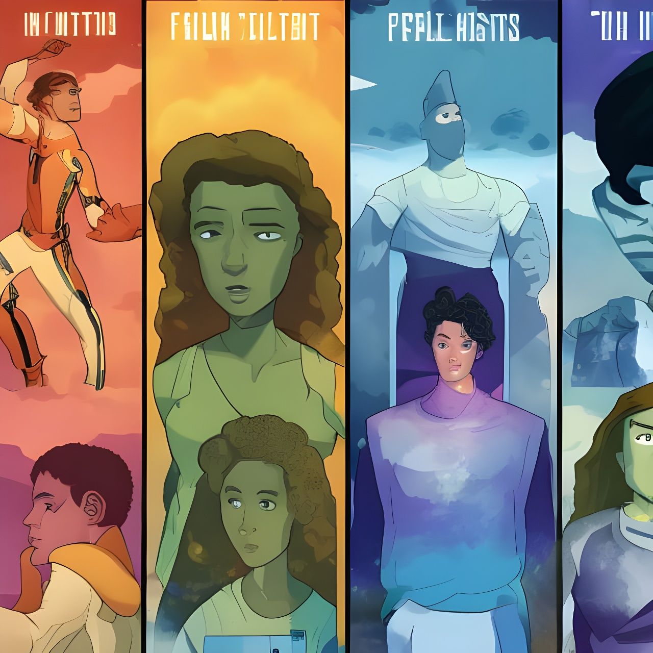 Elements Movie Poster: Sci-Fi Comicbook Style