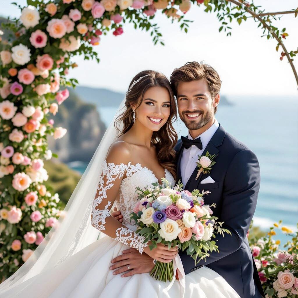 Romantic Bride Portrait in Ethereal Style