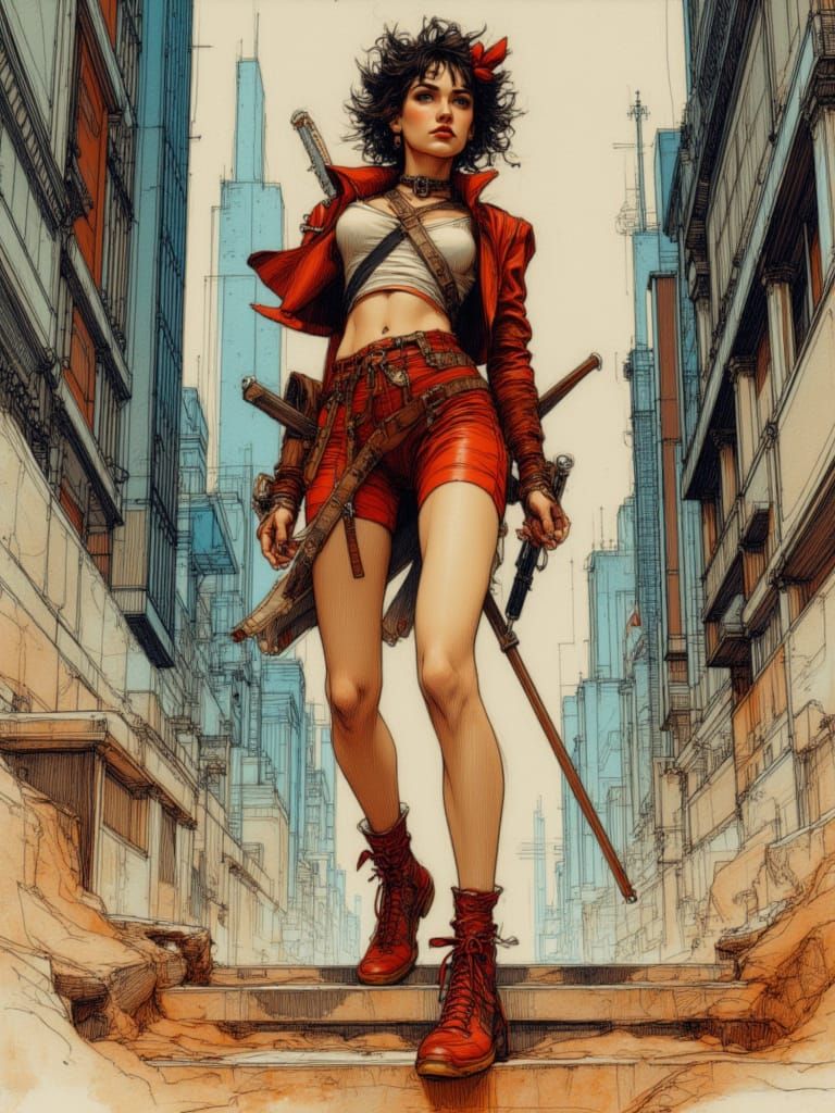 Akira Toriyama Dragon Ball style artwork 1