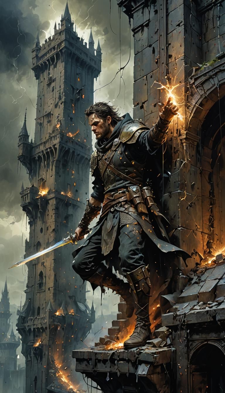 Warrior Scaling Ominous Sorcerer's Tower