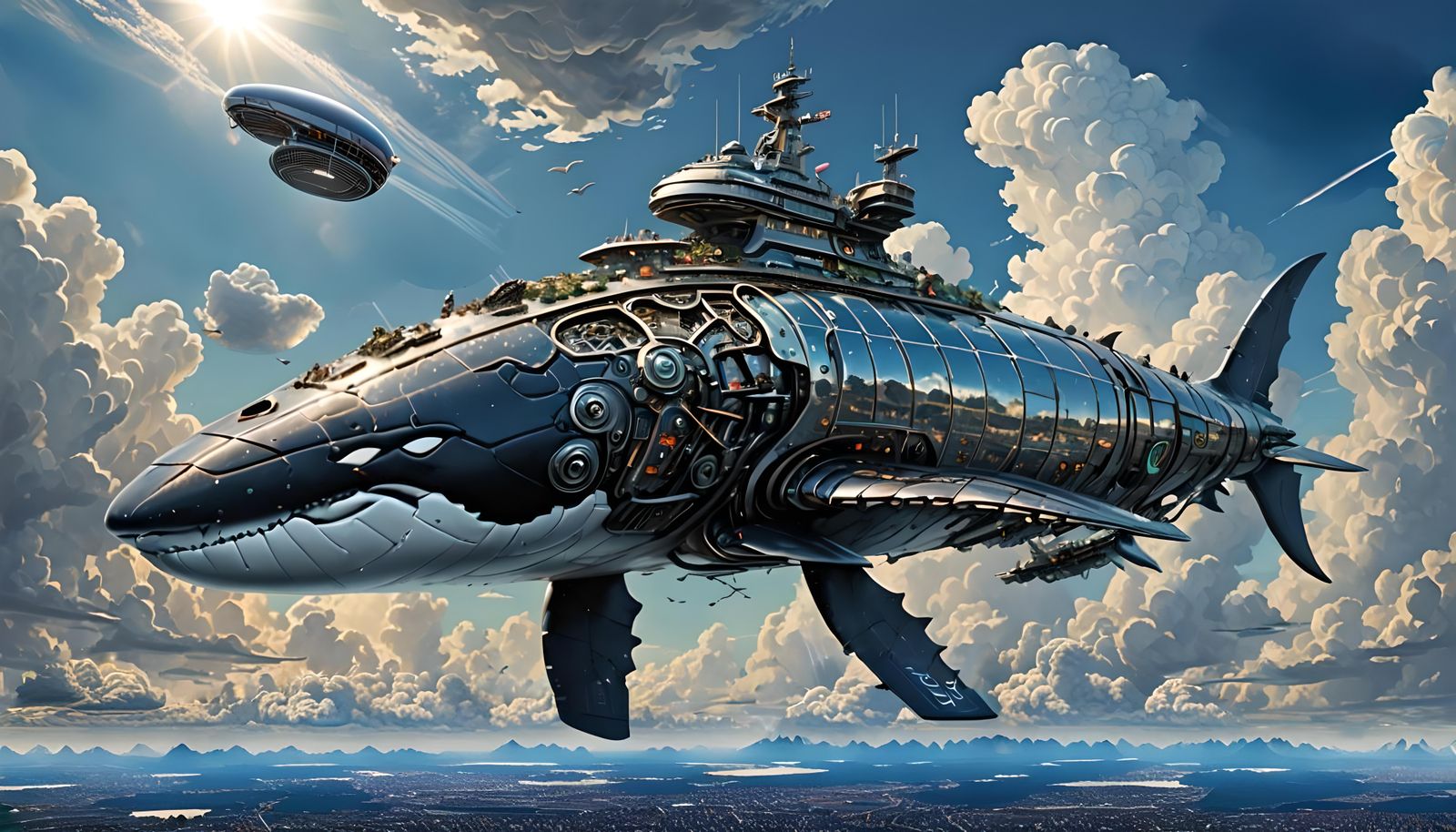 Sunbeams in Stratosphere High Definition