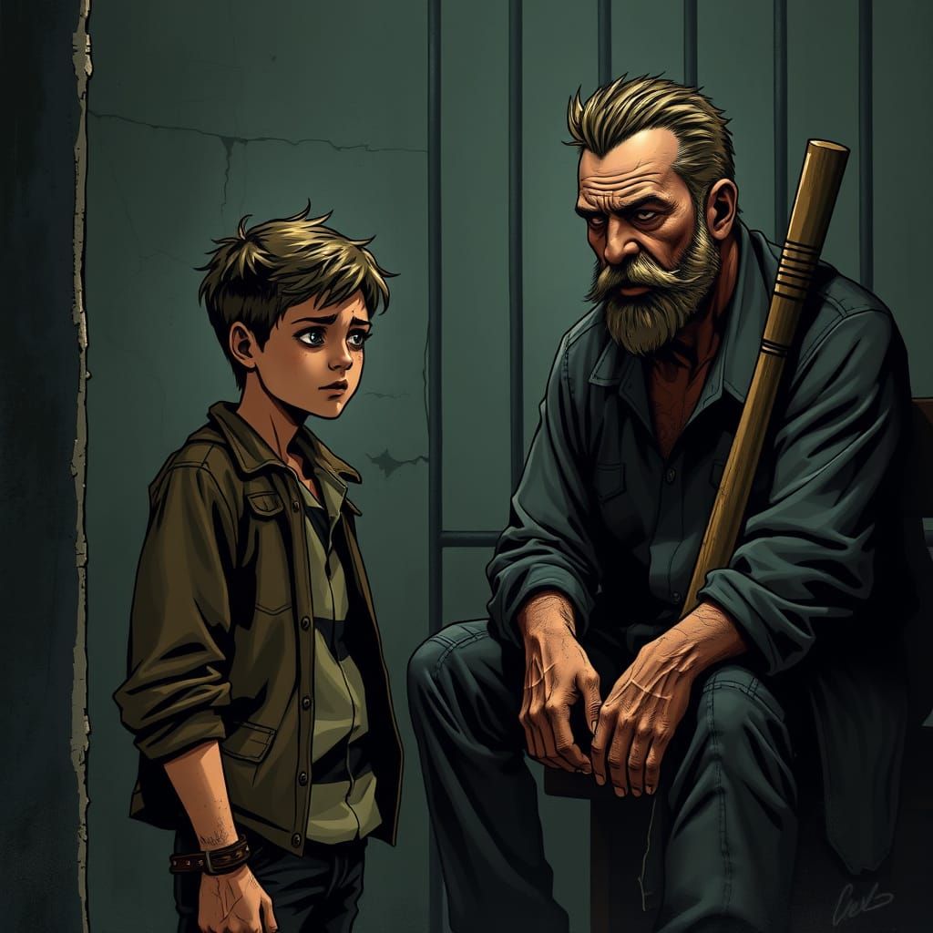 Desperate Encounter in a Post-Apocalyptic Prison