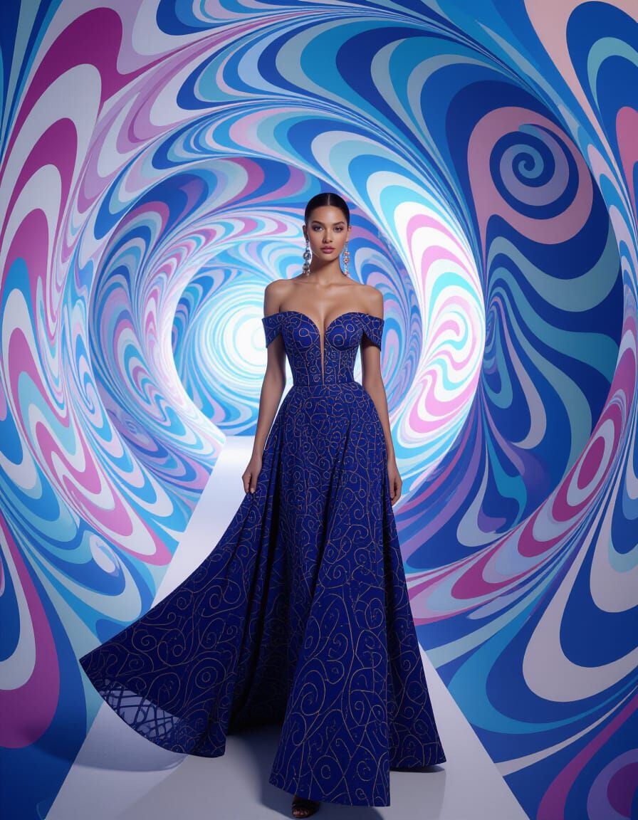 Elegant Woman in Dreamy Pinhole Photograph