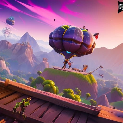 Fortnite Victory Royale in Detailed Digital Painting