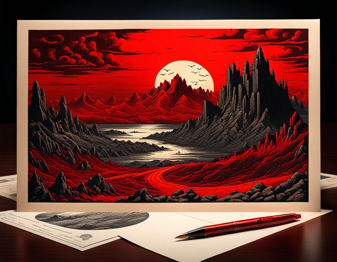 Hell postcard