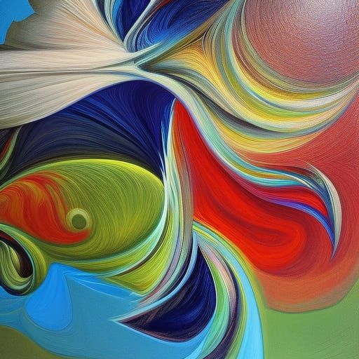 Solar System as Surreal Expressionist Art