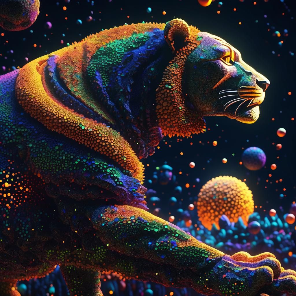 Kinetic Energy Pointillism in 3D