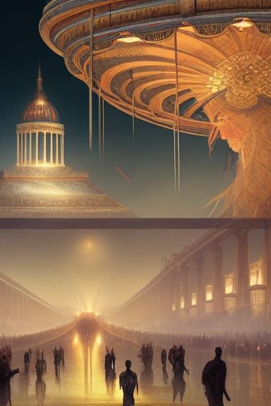 Dark Fantasy Circus Maximus Concept Art
