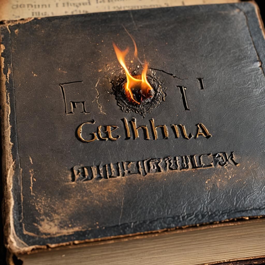 Burning "Gehenna" on Ancient Book