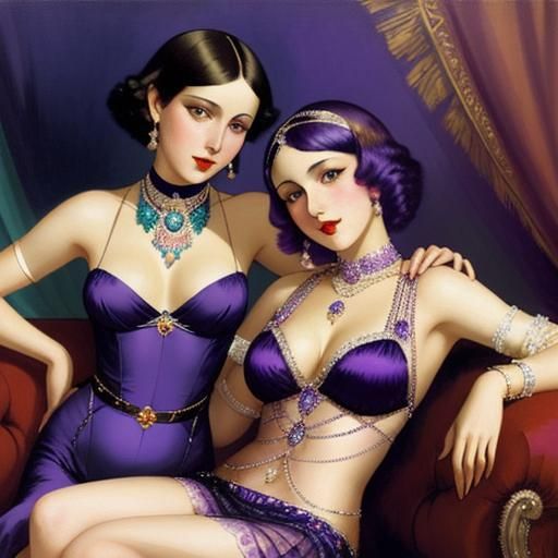 Glamorous Art Deco Party in 1920s Vienna