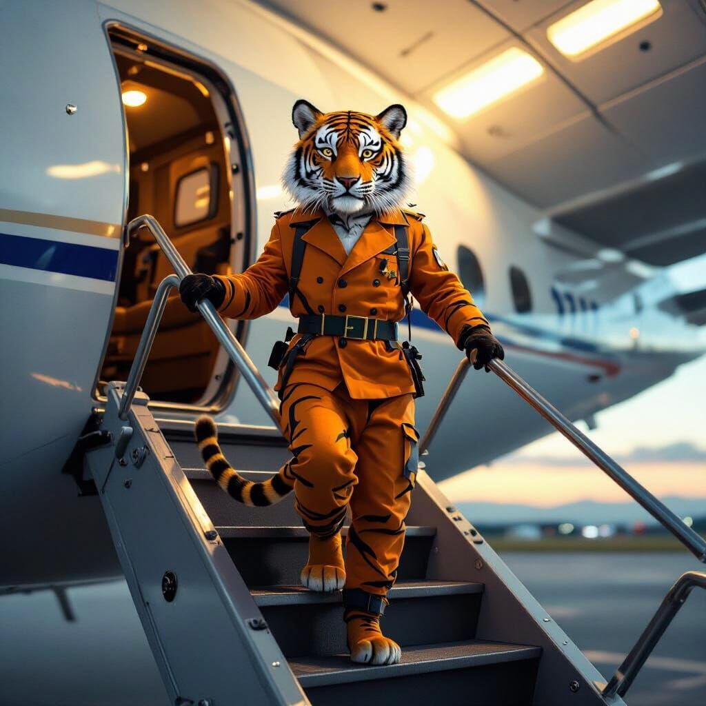 Tiger Mosquito First Class in Sci-Fi Style