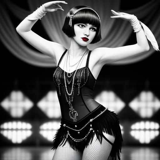 Roaring 20's Flapper Dance Performance in HDR