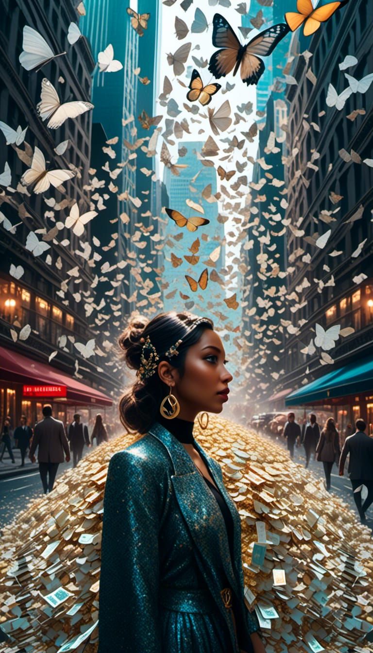 Butterfly Money Rain