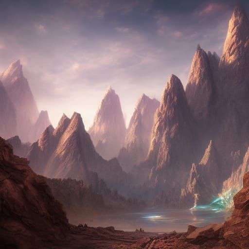 Detailed Matte Painting of Afghanistan in Fantasy Style