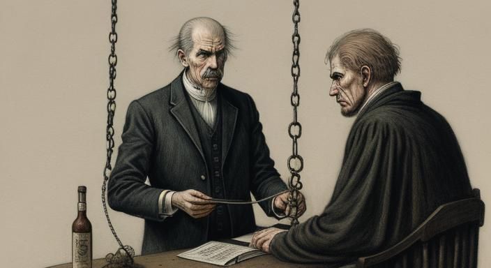 Gothic Illustration Inspired by Ambrose Bierce Story